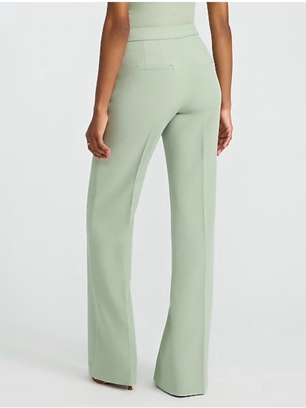 NWT Express Editor Signature Stretch High Waisted Flare Trouser - Picture 2 of 5